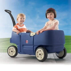 Step2 Wagon For Two Plus Pull Wagon For Kids, Blue -Step2 0986e6c1 6ba7 4311 83d4 337f6f535340.485551be96bcc0f26874423d885a4589