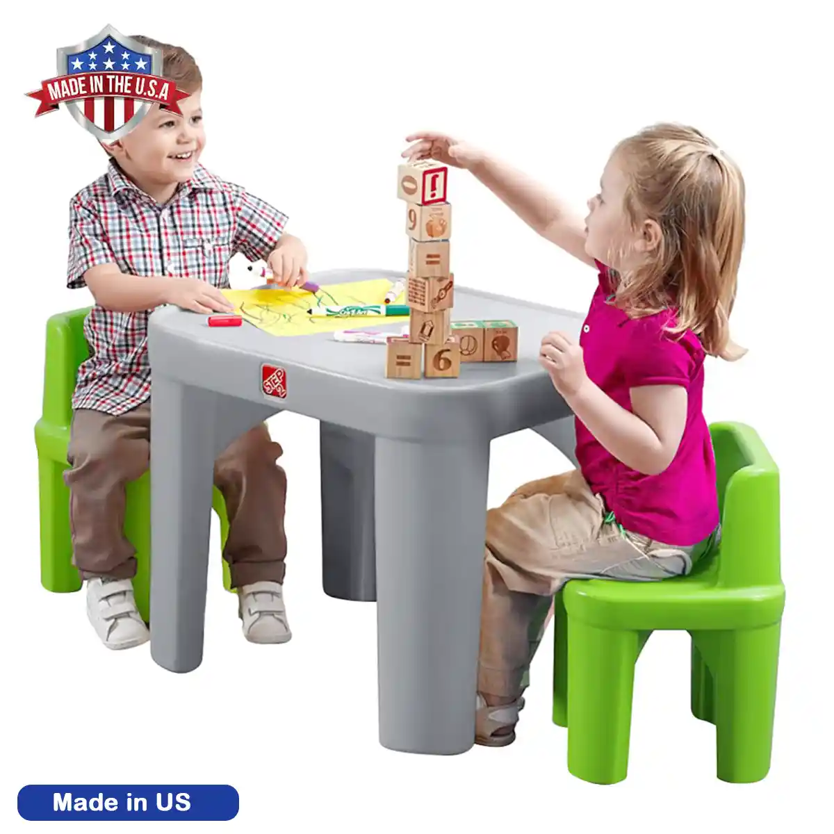 Step2 Mighty My Size Table & Chairs Set 3 Step2 Mighty My Size Table & Chairs Set - Image 3