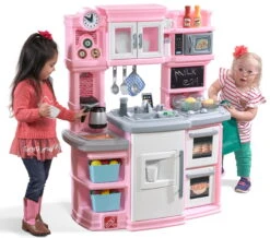 Step2 Great Gourmet Play Kitchen With Storage Bins And Accessory Play Set – Pink