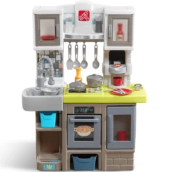 Step2 Contemporary Chef Brown And White Toddler Plastic Play Kitchen