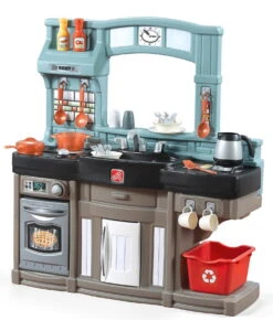 Step2 Pretend Play Kids Best Chef’s Toy Cooking Kitchen Set With Accessories