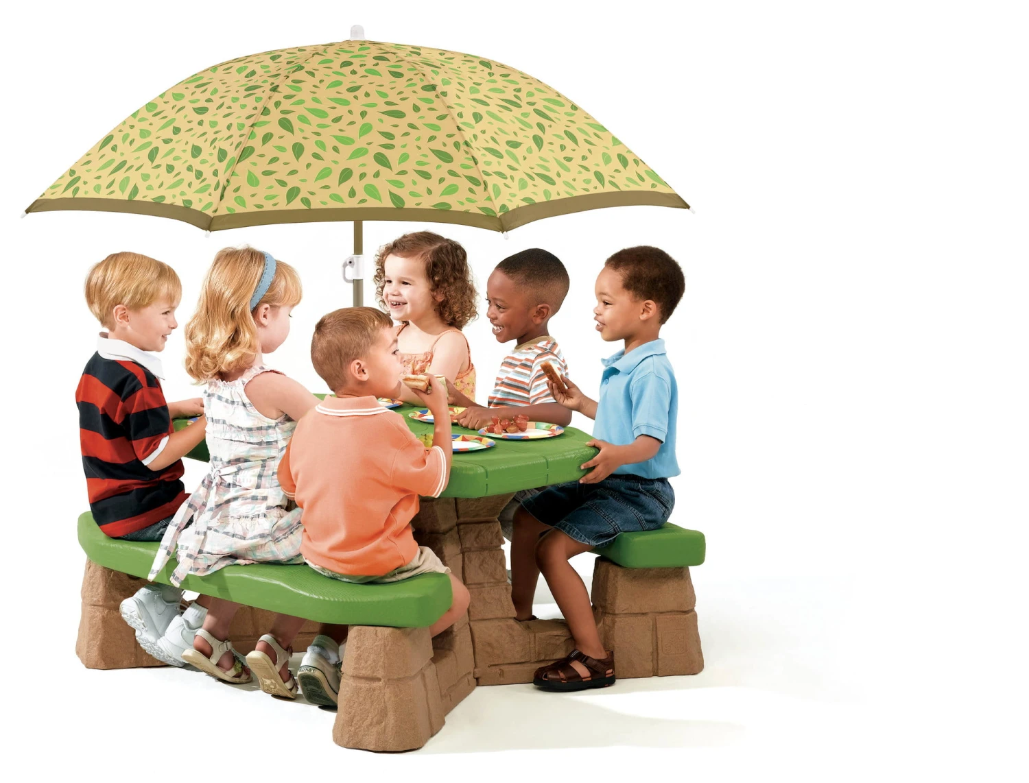 Step2 Naturally Playful Kids Picnic Table With 60-inch Umbrella 1 Step2 Naturally Playful Kids Picnic Table With 60-inch Umbrella