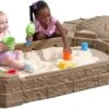 Step2 Naturally Playful Sandbox II With Bonus Sand Tools, Tan