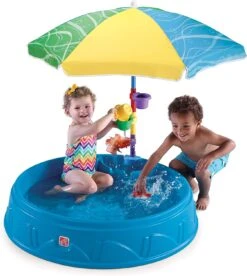 Step2 Play & Shade Pool For Toddlers | Plastic Kids Outdoor Pool, Multicolor -Step2 Step2 Play Shade Pool for Toddlers Plastic Kids Outdoor Pool Multicolor2