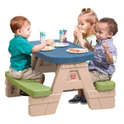 Step2 Sit & Play Picnic Table With Umbrella -Step2 Step2 Sit Play Picnic Table With Umbrella Outdoor Toys Step2 Toycra 4