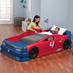 Step2 Stock Car Convertible Bed -Step2 Step2 Stock Car Convertible Bed Furniture Step2 Toycra 3