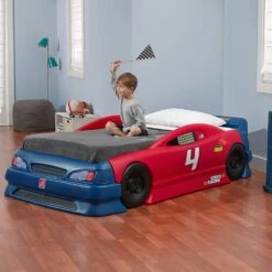 Step2 Stock Car Convertible Bed -Step2 Step2 Stock Car Convertible Bed Furniture Step2 Toycra 4