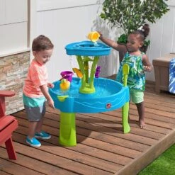 Step2 Summer Showers Splash Tower Water Table | Kids Water Play Table With 8-Pc Water Toy Accessory Set -Step2 Step2 Summer Showers Splash Tower Water Table Kids Water Play Table with 8 Pc Water Toy Accessory Set6