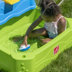 Step2 Waterpark Wonders Two-Tier Water Table For Toddler With Umbrella -Step2 Step2 Waterpark Wonders Two Tier Water Table for Toddler with Umbrella10