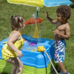 Step2 Waterpark Wonders Two-Tier Water Table For Toddler With Umbrella -Step2 Step2 Waterpark Wonders Two Tier Water Table for Toddler with Umbrella14