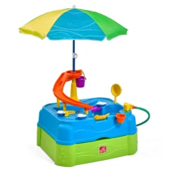 Step2 Waterpark Wonders Two-Tier Water Table For Toddler With Umbrella -Step2 Step2 Waterpark Wonders Two Tier Water Table for Toddler with Umbrella4