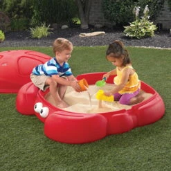 Step2 Crabbie Sandbox Kids Plastic Outdoor Sandbox With Cover -Step2 abd50ede 44b2 40c3 b5e6 e3c472fb88f5.c9943a4d261572fee94dc08d8f7ffc2a