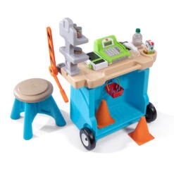 Step2 Stop & Go Market Toddler Blue Kids Plastic Playset With Umbrella -Step2 ca5e72c8 b4b7 4111 a44d f0def43c950f.0a7b6495730f97fae094d3a192ed4e9c