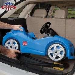 Step2 Whisper Ride Cruiser Push Car - Blue -Step2 step2 babies step2 whisper ride cruiser push car blue 37482763354333