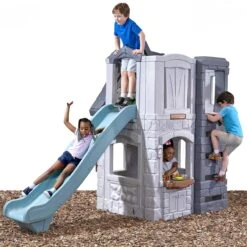 Step2 Enchanting Adventures 2-Story Playhouse & Slide -Step2 step2 outdoor step2 enchanting adventures 2 story playhouse slide 38912418250973